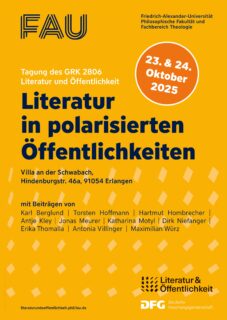 Zum Artikel "Conference „Literatur in polarisierten Öffentlichkeiten“"