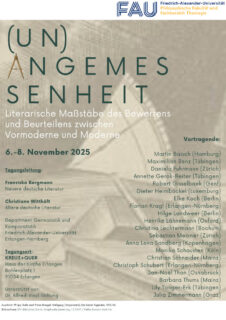 Zum Artikel "Tagung „(Un)Angemessenheit“, 6.-8. November 2025"
